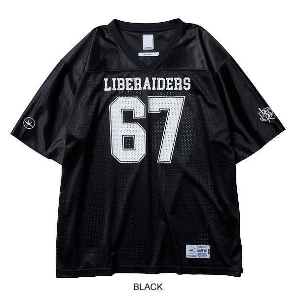 Liberaiders フットボールTシャツ BK メッシュ L 未使用 Liberaiders リベレイダース LIBERAIDERS FOOTBALL TEE | ARTIF