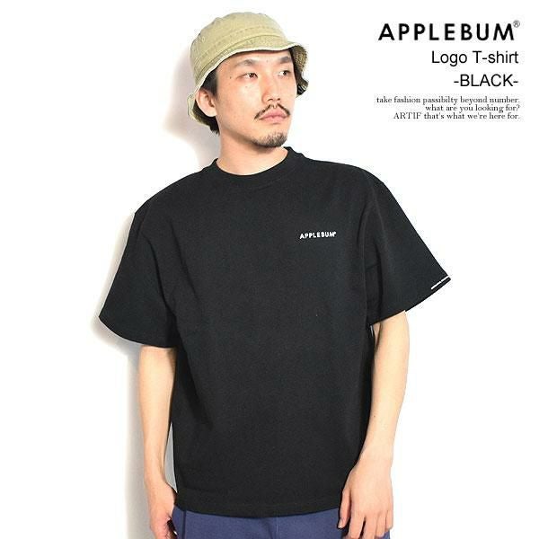 APPLEBUM アップルバム Logo T-SHIRT 12oz -BLACK-