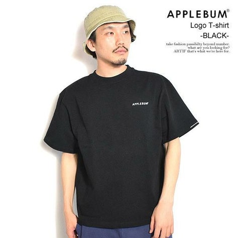 APPLEBUM アップルバム Logo T-SHIRT 12oz -BLACK