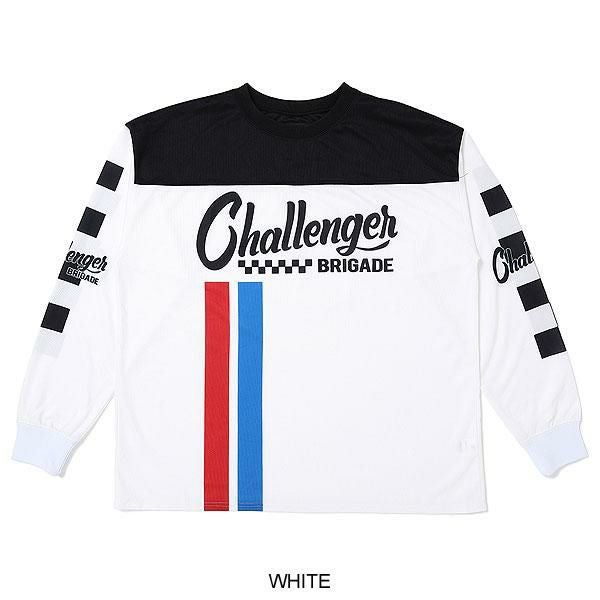 トップス CHALLENGER L/S RACING TEE WHITE CHALLENGER チャレンジャー L/S RACING TEE