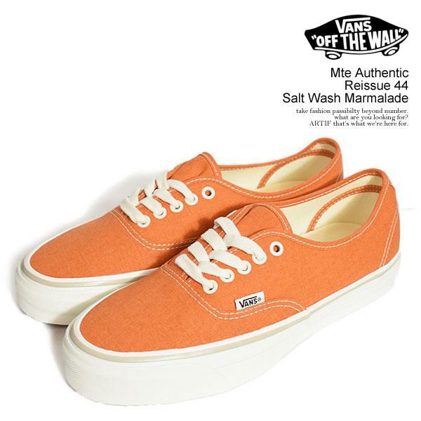 VANS ヴァンズ Mte Authentic Reissue 44 Salt Wash Marmalade