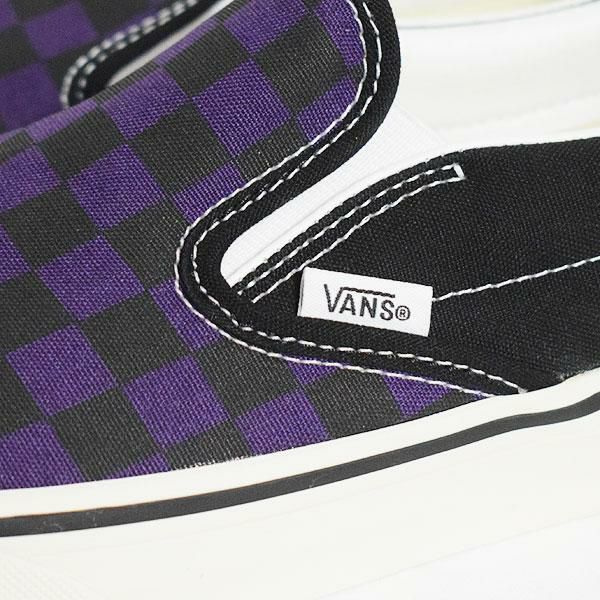 VANS ヴァンズ Classic Slip-On Pop Check Grape