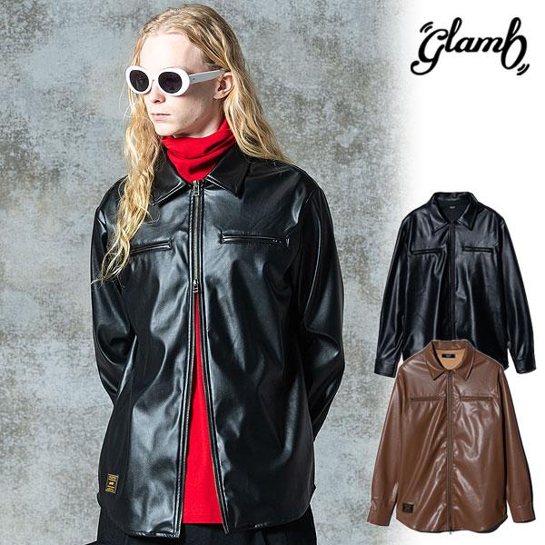 glamb グラム Synth Leather Shirt
