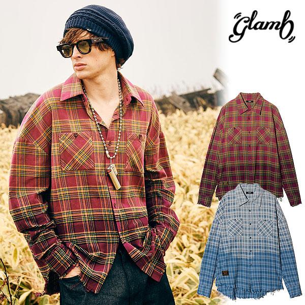 glamb グラム Bleach Check Shirt