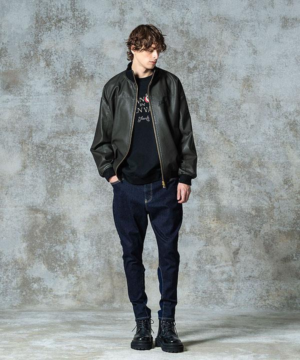 glamb グラム Synth Leather Track Jacket