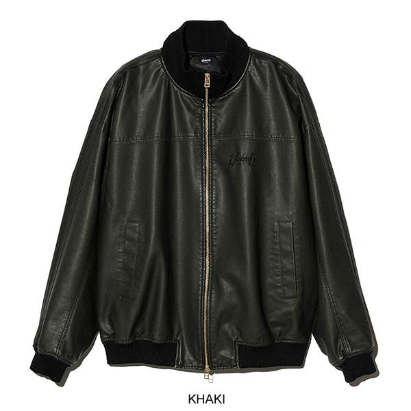 glamb グラム Synth Leather Track Jacket