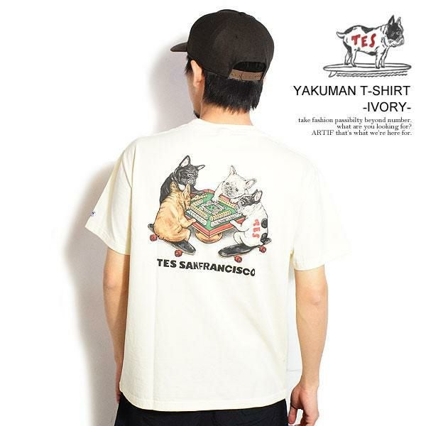 The Endless Summer エンドレスサマー TES YAKUMAN T-SHIRT -IVORY-