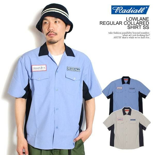 RADIALL ラディアル LOWLANE - REGULAR COLLARED SHIRT S/S