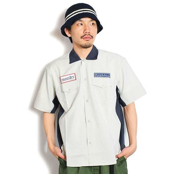 RADIALL ラディアル LOWLANE - REGULAR COLLARED SHIRT S/S