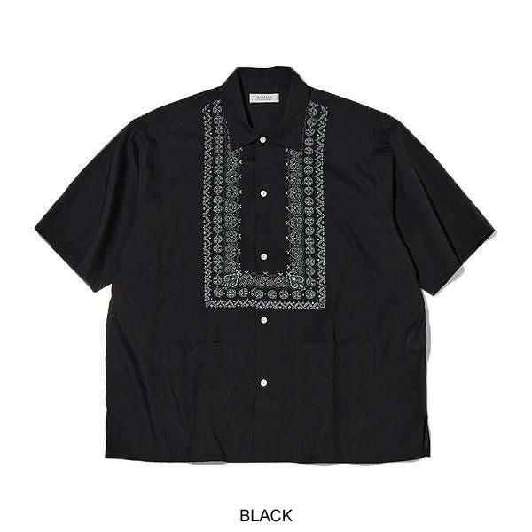 RADIALL ラディアル NATIVE LEI - OPEN COLLARED SHIRT S/S
