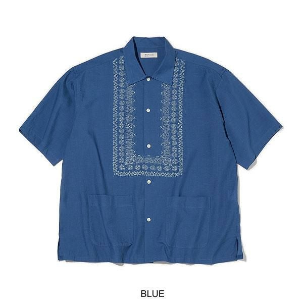 RADIALL ラディアル NATIVE LEI - OPEN COLLARED SHIRT S/S