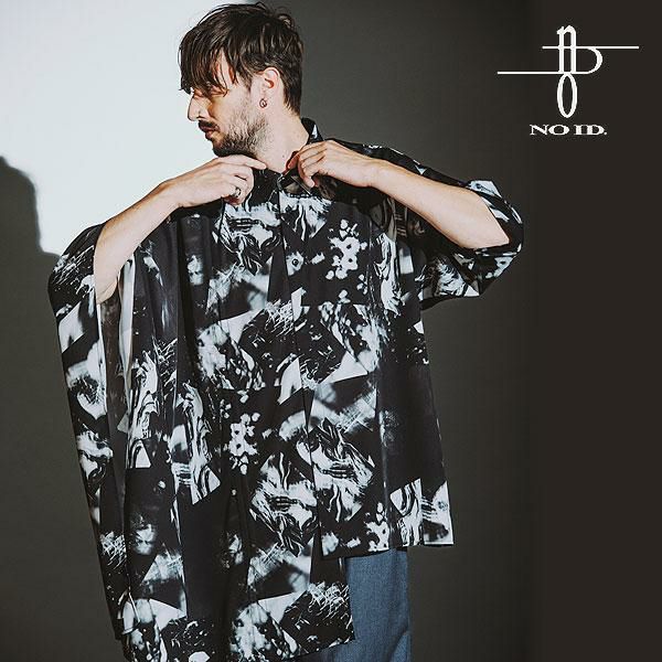 NO ID. BLACK ノーアイディー アシンメトリーポンチョSH