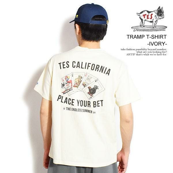 The Endless Summer エンドレスサマー TES TRAMP T-SHIRT -IVORY-