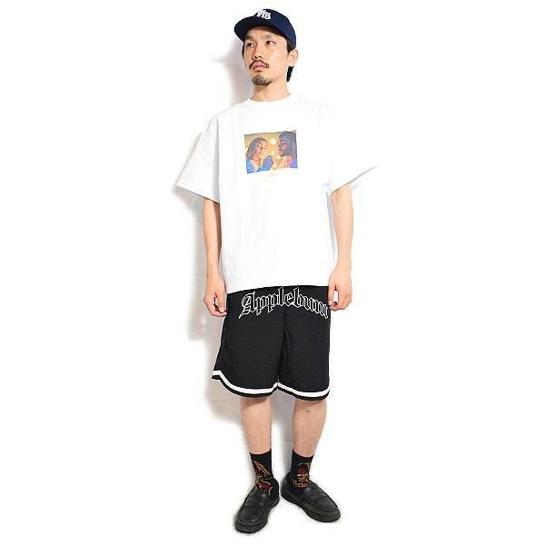APPLEBUM アップルバム Arch Logo Basketball Shorts -BLACK-