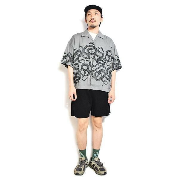 CALEE キャリー 5 SLEEVES DROP SHOULDER SH -SNAKE PATTERN-