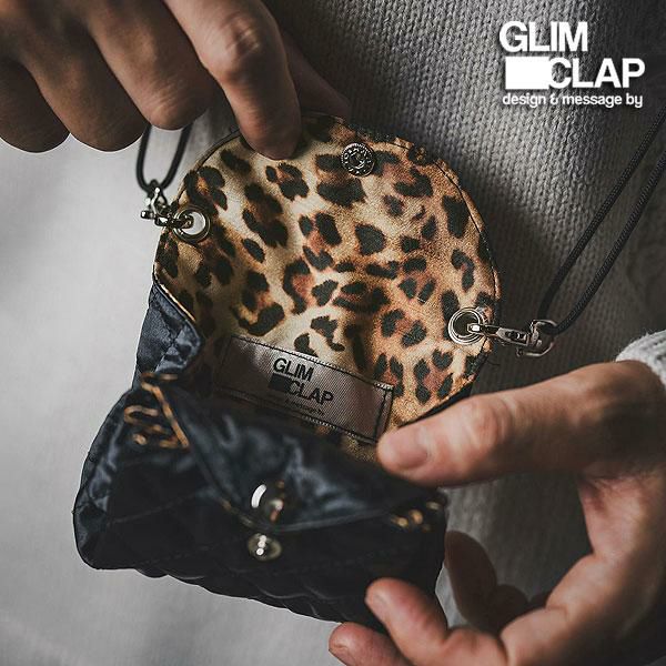 ✨新品✨GLIMCLAP グリムクラップ ボディーバッグ ブラック 黒 GLIMCLAP グリムクラップ Two pockets design mini bag-Mini diamond
