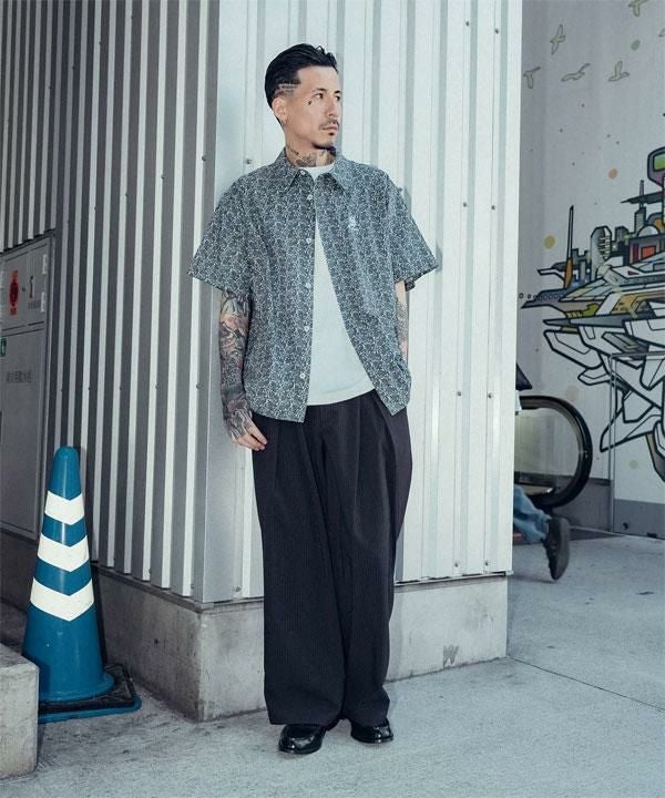 SUBCIETY サブサエティ Paisley square shirt