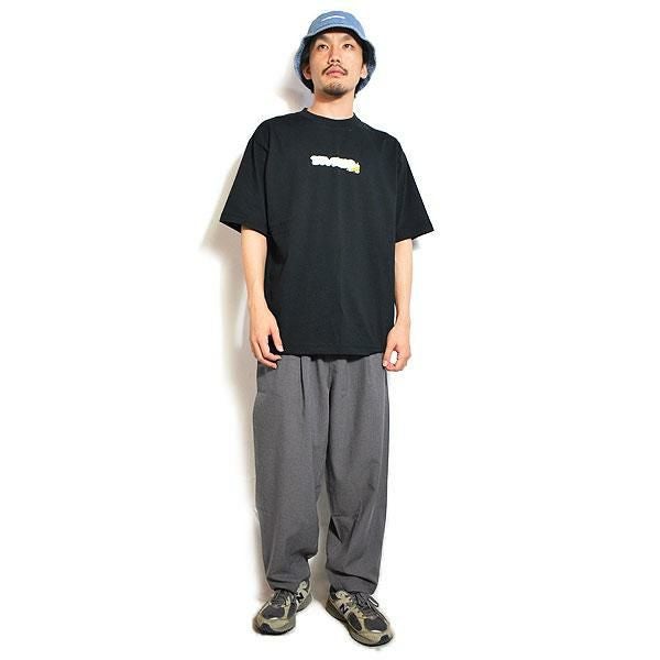 BEN DAVIS ベンデイビス OVERLAP BACK SIDE COOL TOUCH TEE -BLACK-