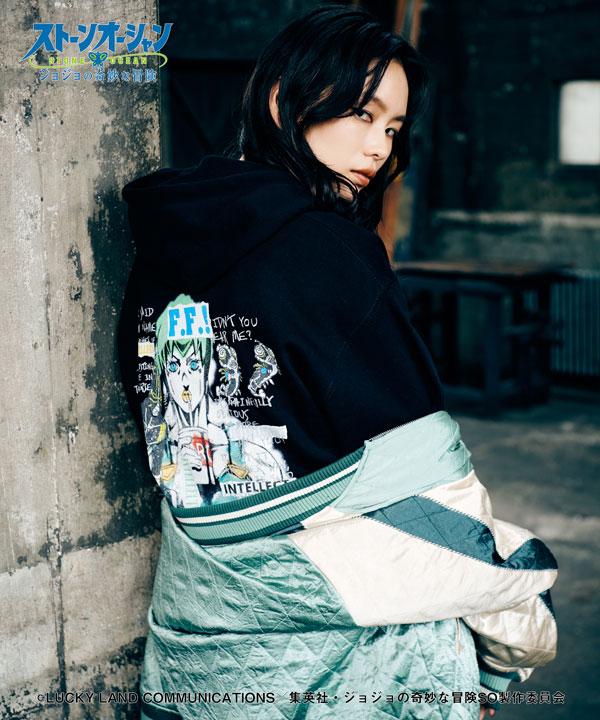 glamb×ジョジョの奇妙な冒険 ストーンオーシャン glamb グラム F・F Hoodie