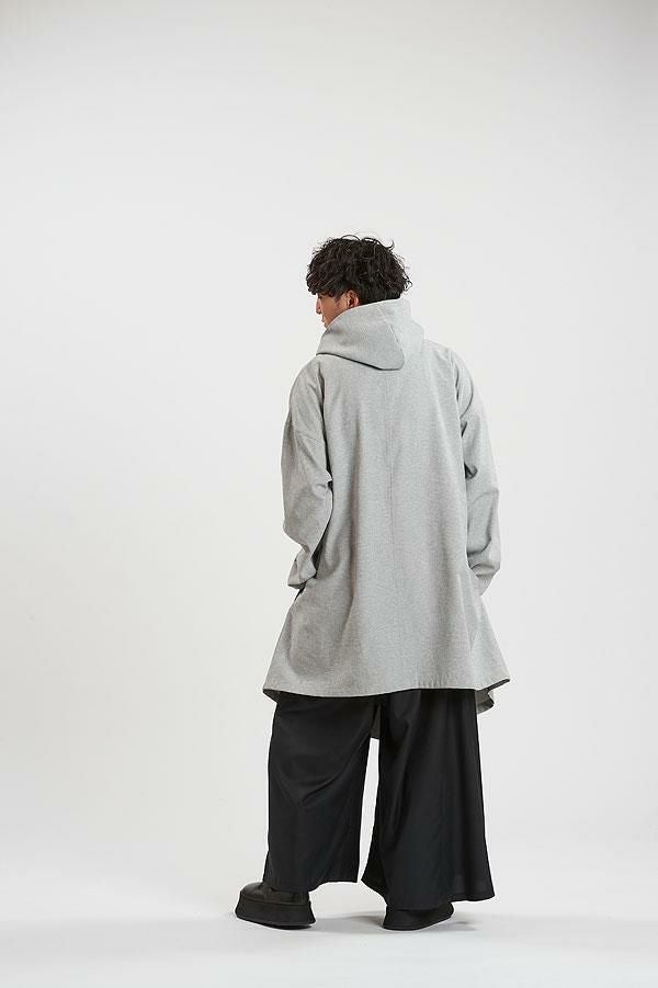 NO ID. BLACK ノーアイディー ライダースフーデッドコート