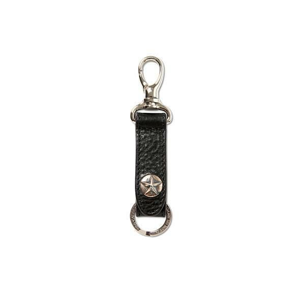 CALEE キャリー SILVER STAR CONCHO LEATHER KEY RING CL-25SS004LE EX