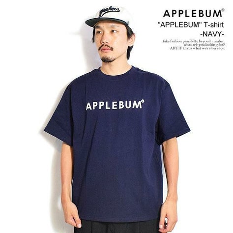 APPLEBUM アップルバム “APPLEBUM” T-shirt 12oz -NAVY-