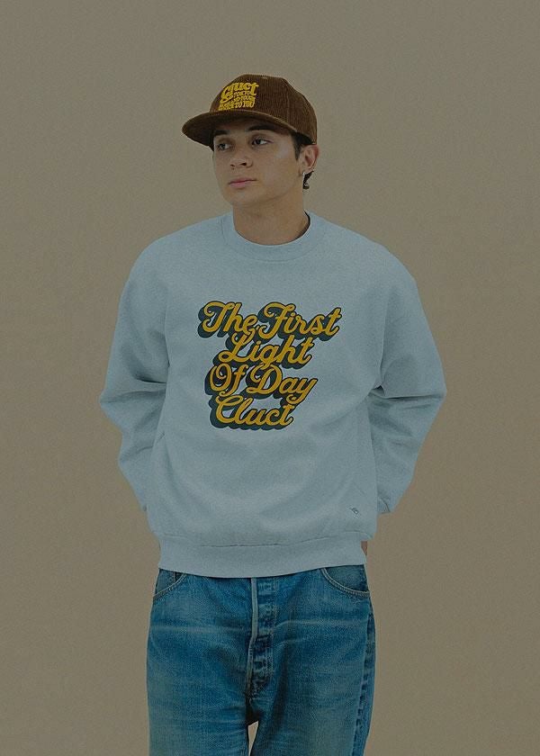 CLUCT クラクト THE FIRST LIGHT OF DAY[CREW SWEAT]
