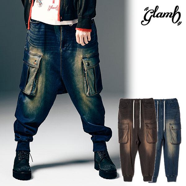 glamb グラム Knit Denim Cargo Pants