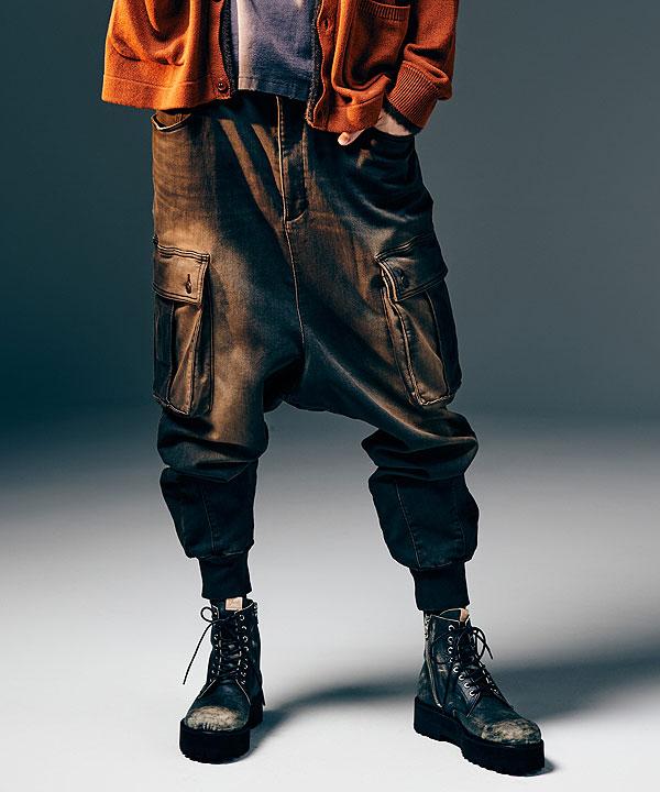 glamb グラム Knit Denim Cargo Pants