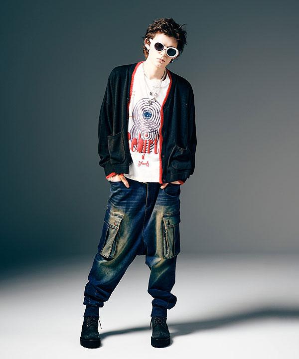 glamb グラム Knit Denim Cargo Pants
