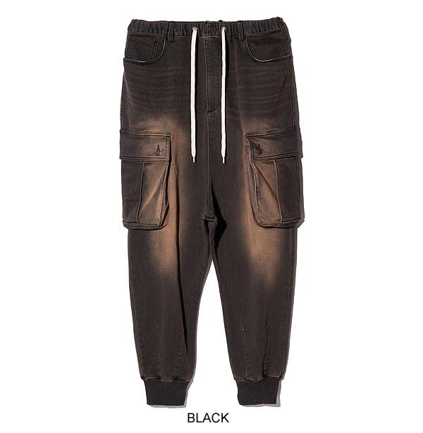 glamb グラム Knit Denim Cargo Pants