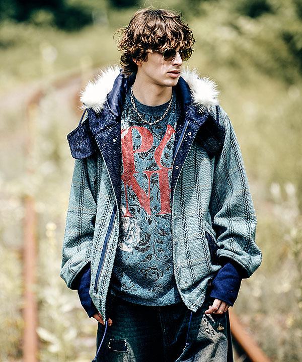 glamb グラム High Neck Short Mods Coat