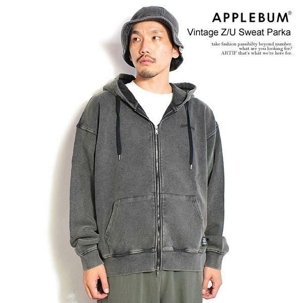 APPLEBUM グレー パーカーL APPLEBUM アップルバム Vintage Z/U Sweat Parka