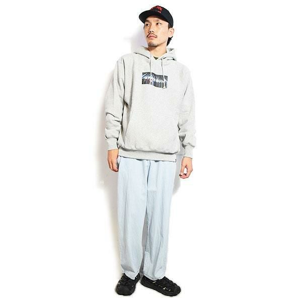 APPLEBUM アップルバム “Vinyl Box Logo” Sweat Parka -H.GRAY-