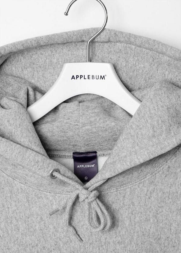 APPLEBUM アップルバム “Vinyl Box Logo” Sweat Parka -H.GRAY-