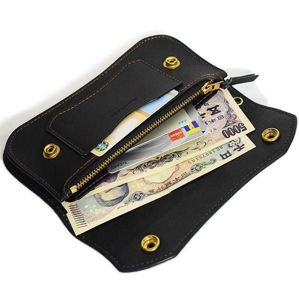 GROOVER LEATHER グルーバーレザー トラッカーウォレット -BLACK-