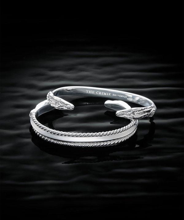CRIMIE クライミー PYRAMID STUDS GUADALUPE SILVER BRACELET