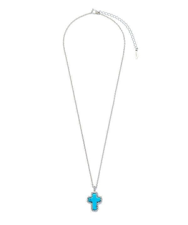 CRIMIE クライミー STONE CROSS SILVER NECKLACE
