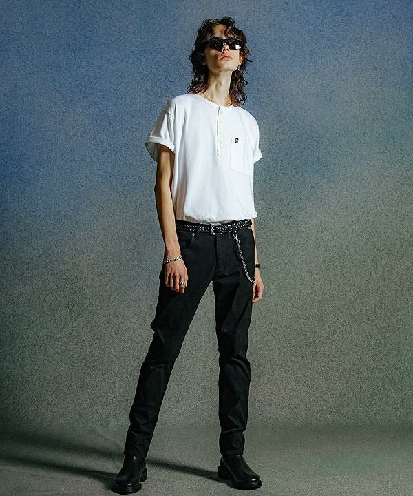 CRIMIE クライミー EDDIE SHORT LENGTH HENRY NECK T SHIRT