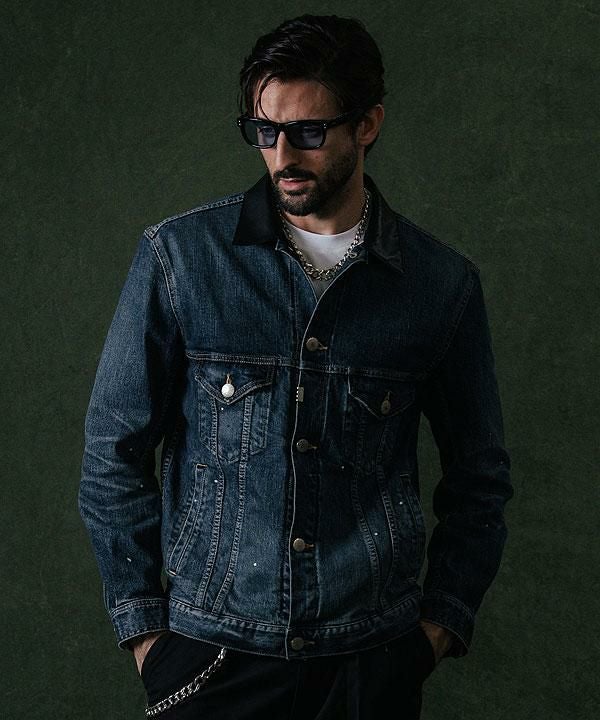 CRIMIE クライミー BORN FREE GARAGE USED SELVEDGE STRETCH DENIM JACKET