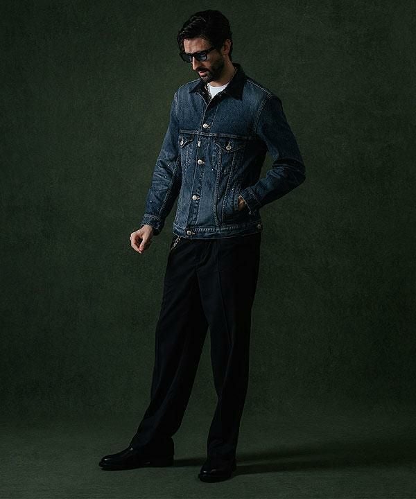 クライミー crimie CRIMIE クライミー BORN FREE GARAGE USED SELVEDGE STRETCH DENIM JACKET