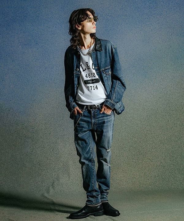 CRIMIE クライミー BORN FREE GARAGE USED SELVEDGE STRETCH DENIM JACKET