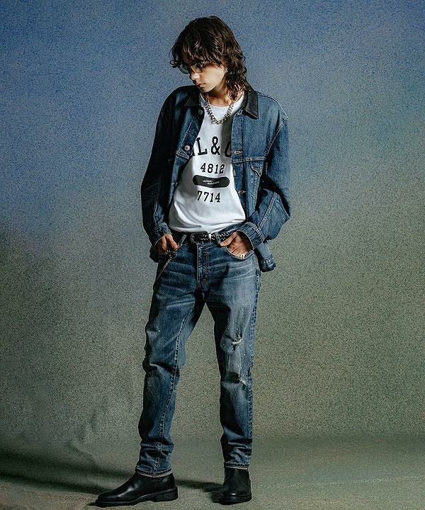 CRIMIE クライミー BORN FREE GARAGE USED SELVEDGE STRETCH DENIM JACKET