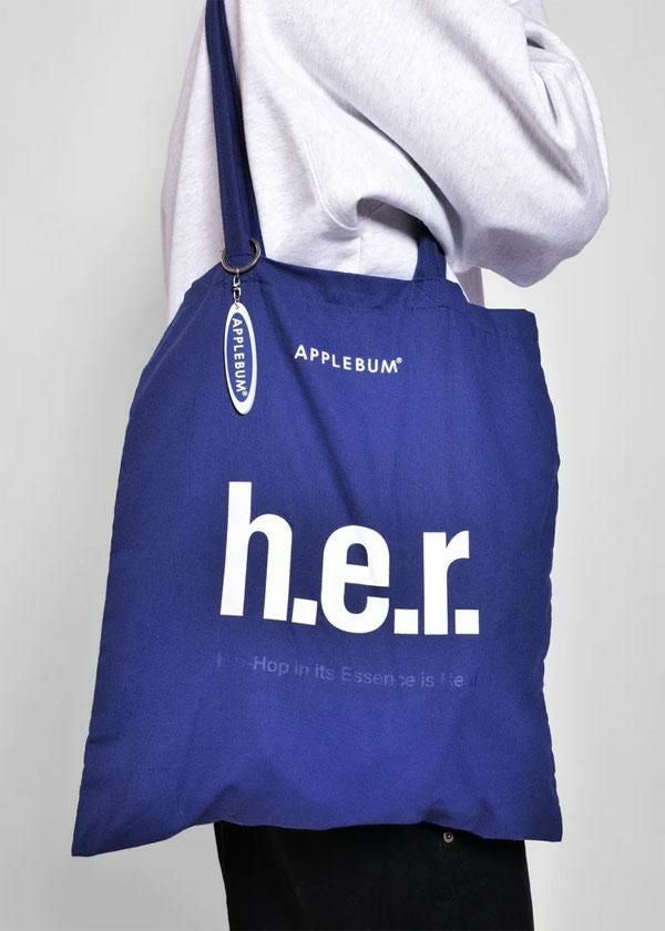 APPLEBUM アップルバム “h.e.r.” Totebag