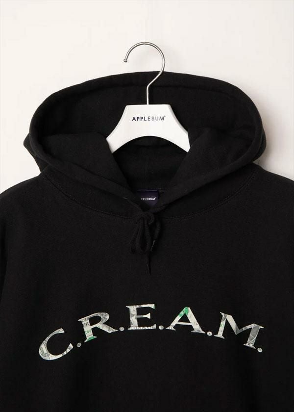 APPLEBUM アップルバム “C.R.E.A.M.” Sweat Parka -BLACK-