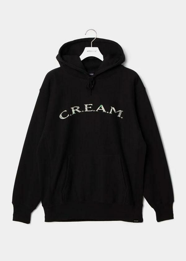 APPLEBUM アップルバム “C.R.E.A.M.” Sweat Parka -BLACK-