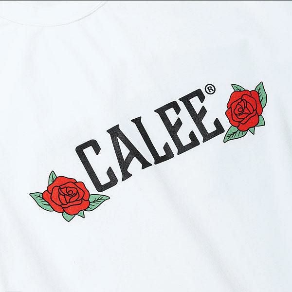CALEE キャリー STRETCH CALEE ROSE LOGO TEE
