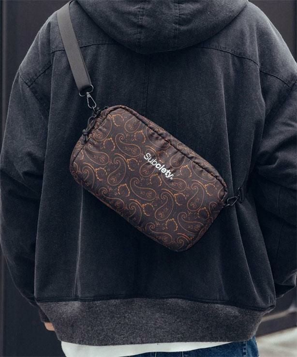 SUBCIETY サブサエティ Paisley jacquard shoulder bag