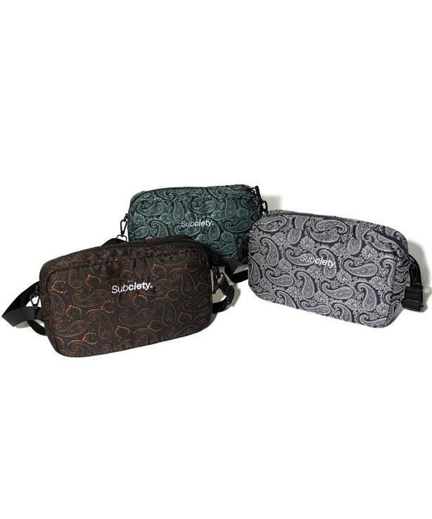 SUBCIETY サブサエティ Paisley jacquard shoulder bag