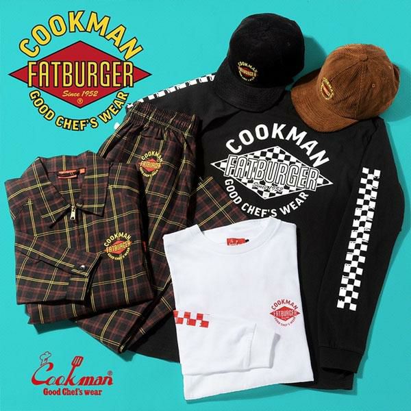 COOKMAN クックマン Chef Pants Semiwide FAT Tartan Check -RED